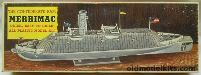 Pyro Merrimac Confederate Ram Ironclad, C259-98 plastic model kit